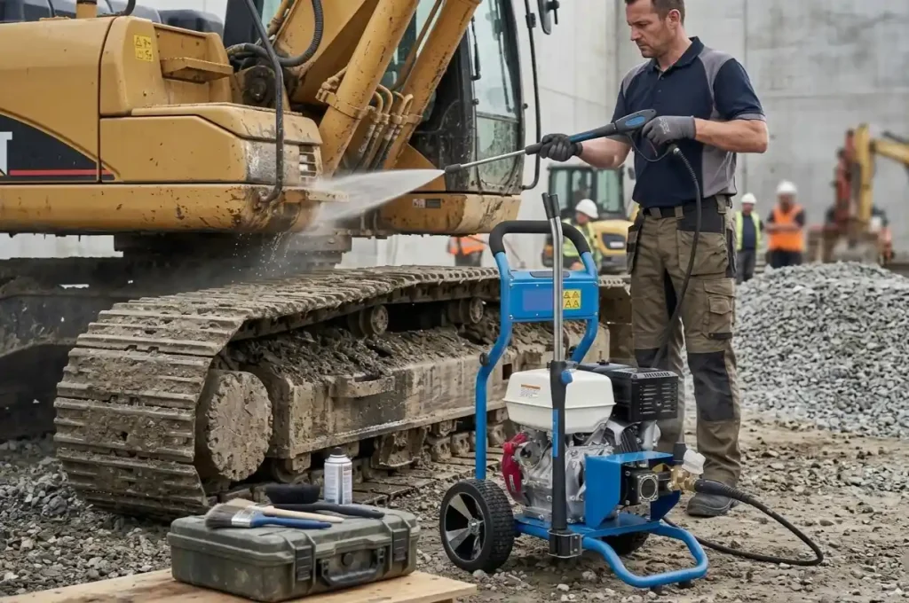 nettoyeur haute pression thermique Nilfisk MC5M 
professionnel nettoyage engins agricoles exploitation