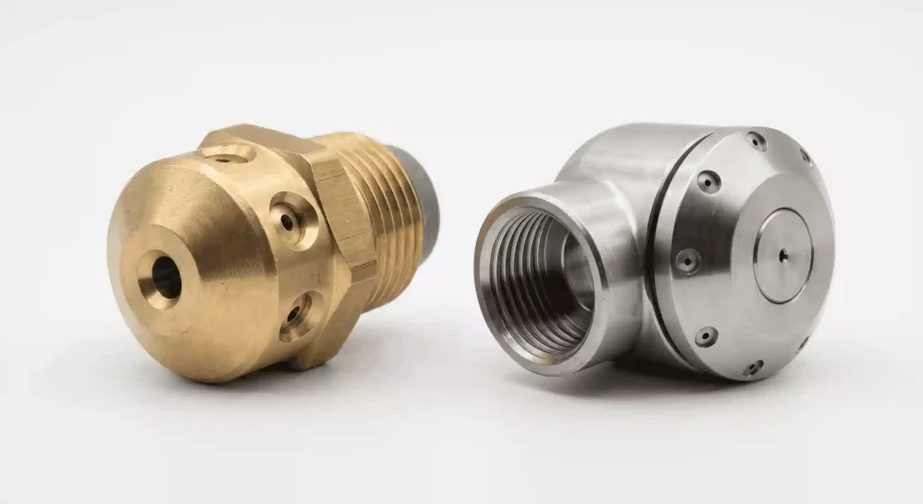 comparaison buse fixe et rotative furet débouchage laiton inox nettoyeur haute pression